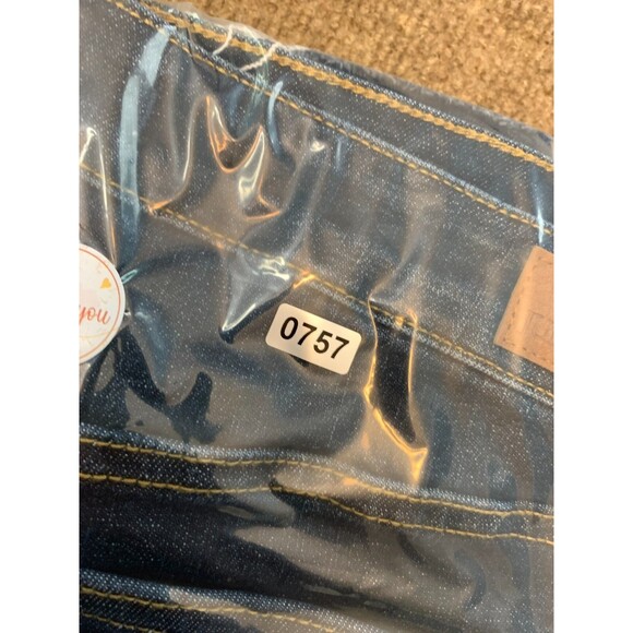 Judy Blue Jeans Womens 13/31 Mid Rise Skinny Raw Hem Dark Wash Stretch Y2K Denim - Picture 9 of 9